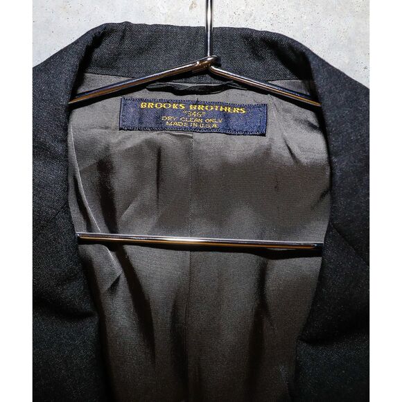 Brooks Brothers “346” Suit Set Black Blazer & Trouser Matching Set Size 43R - Picture 2 of 8